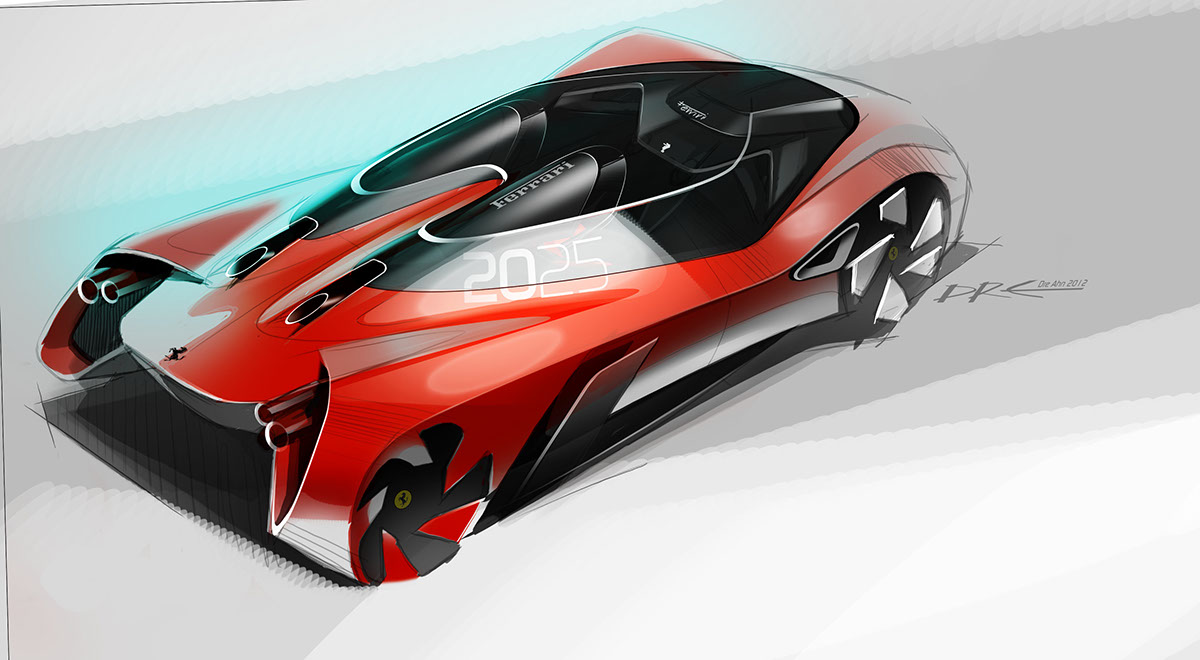 Ferrari，concept，future，