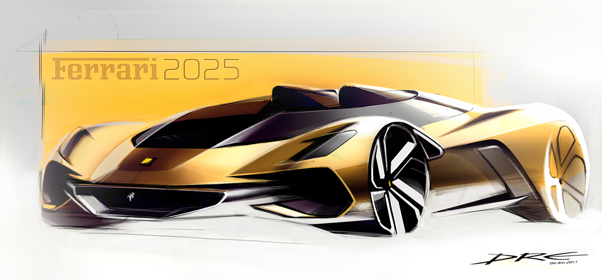 Ferrari，concept，future，