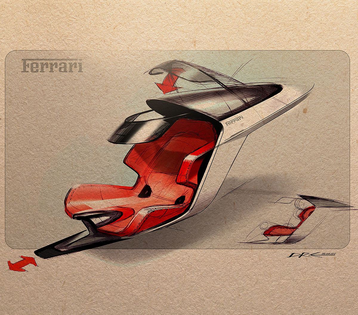 Ferrari，concept，future，