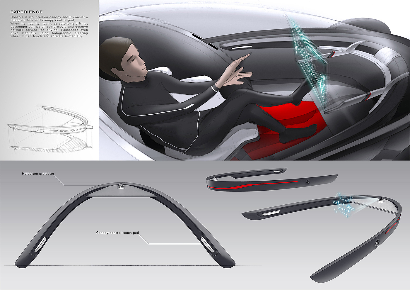 Pelican Opel，Concept Car，sketch，Automatic design，