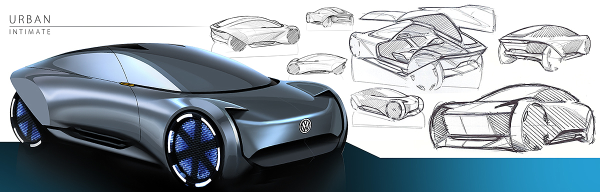 Automobile design，keyshot，photoshop，