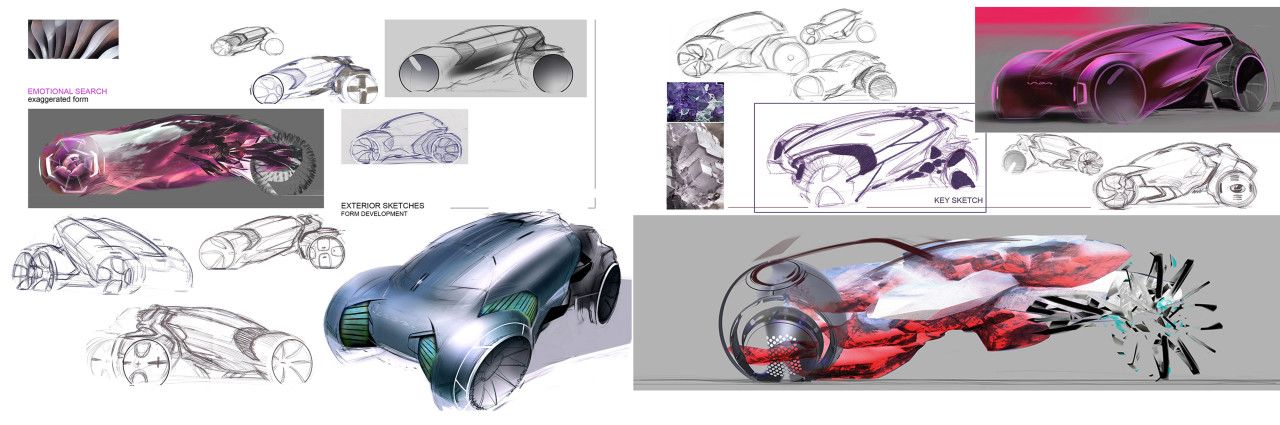 Multi angle，Graduation project，Render，Hand drawn，vehicle，