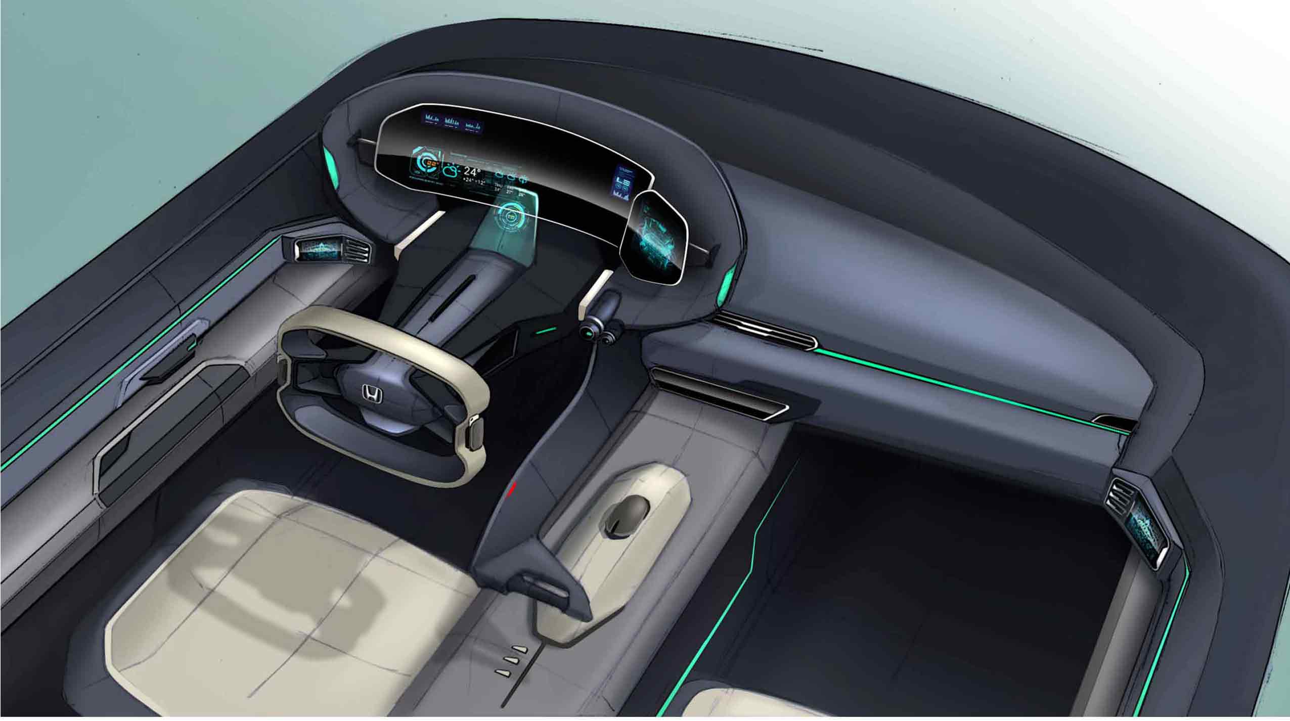 Automotive Interior Sketches 2018 - 普象网