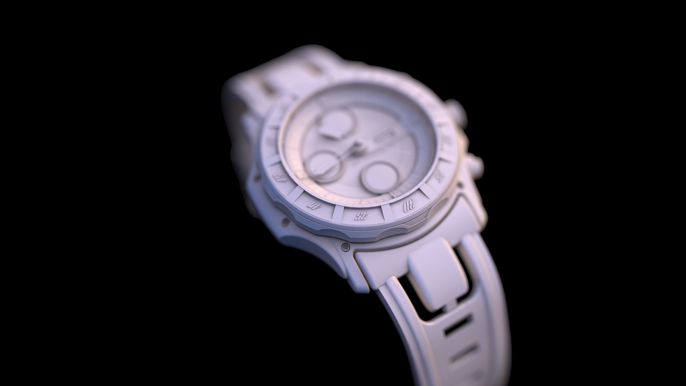 G.D.W.，Wrist watch，Seiko，scale，3d，