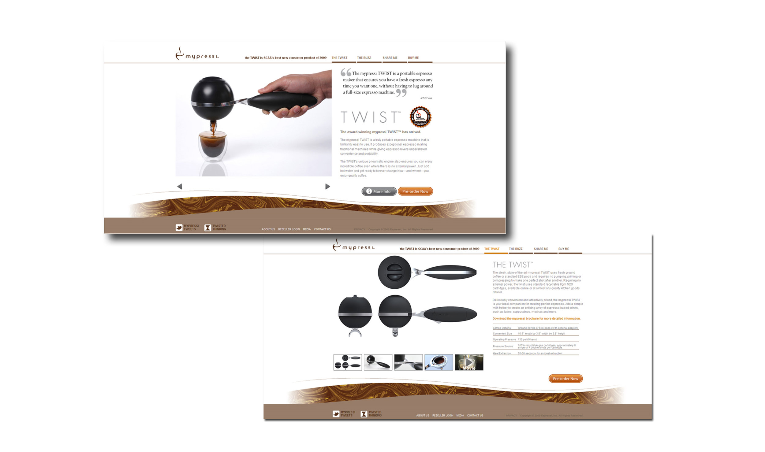 mypresis，Hand held coffee machine，black，product design，