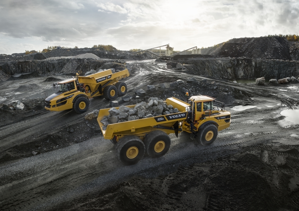 industrial design，vehicle，transport，construction machinery，heavy industry，mine，truck，Volvo，