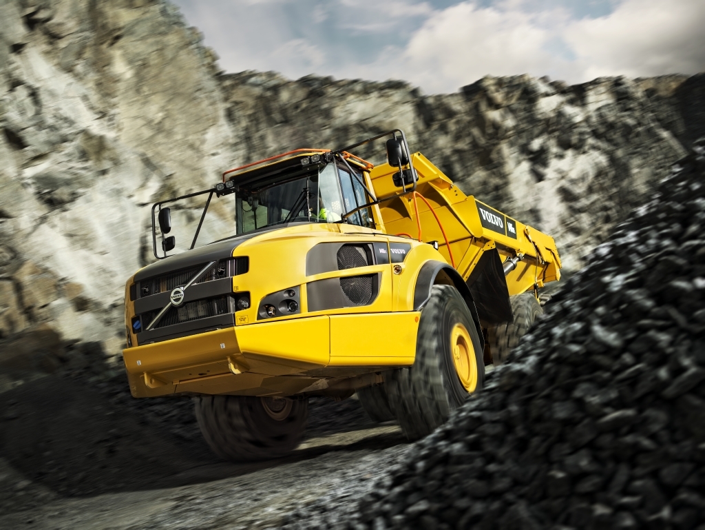 industrial design，vehicle，transport，construction machinery，heavy industry，mine，truck，Volvo，