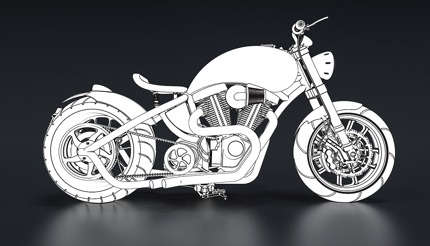 Harley Davidson，摩托车，橙色，1200，EVO，