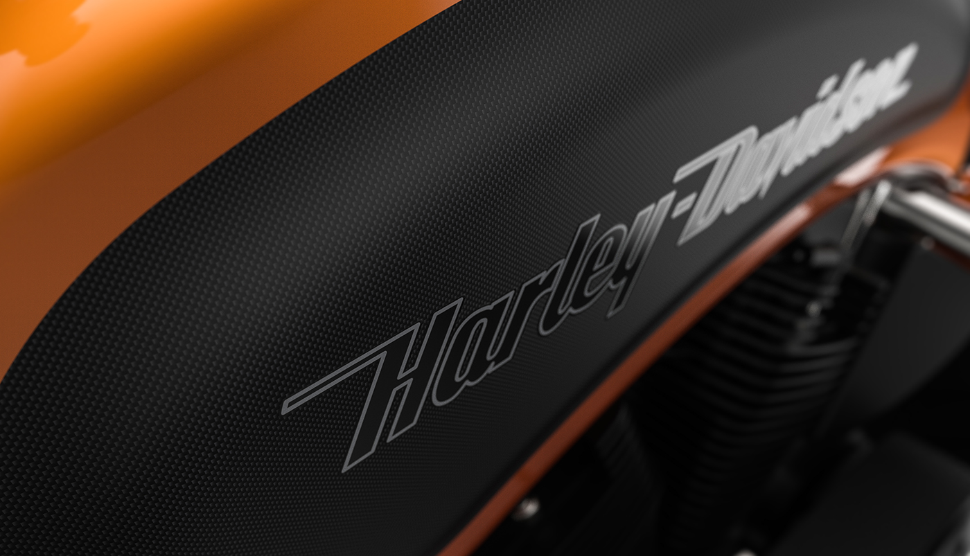 Harley Davidson，motorcycle，orange，one thousand and two hundred，EVO，