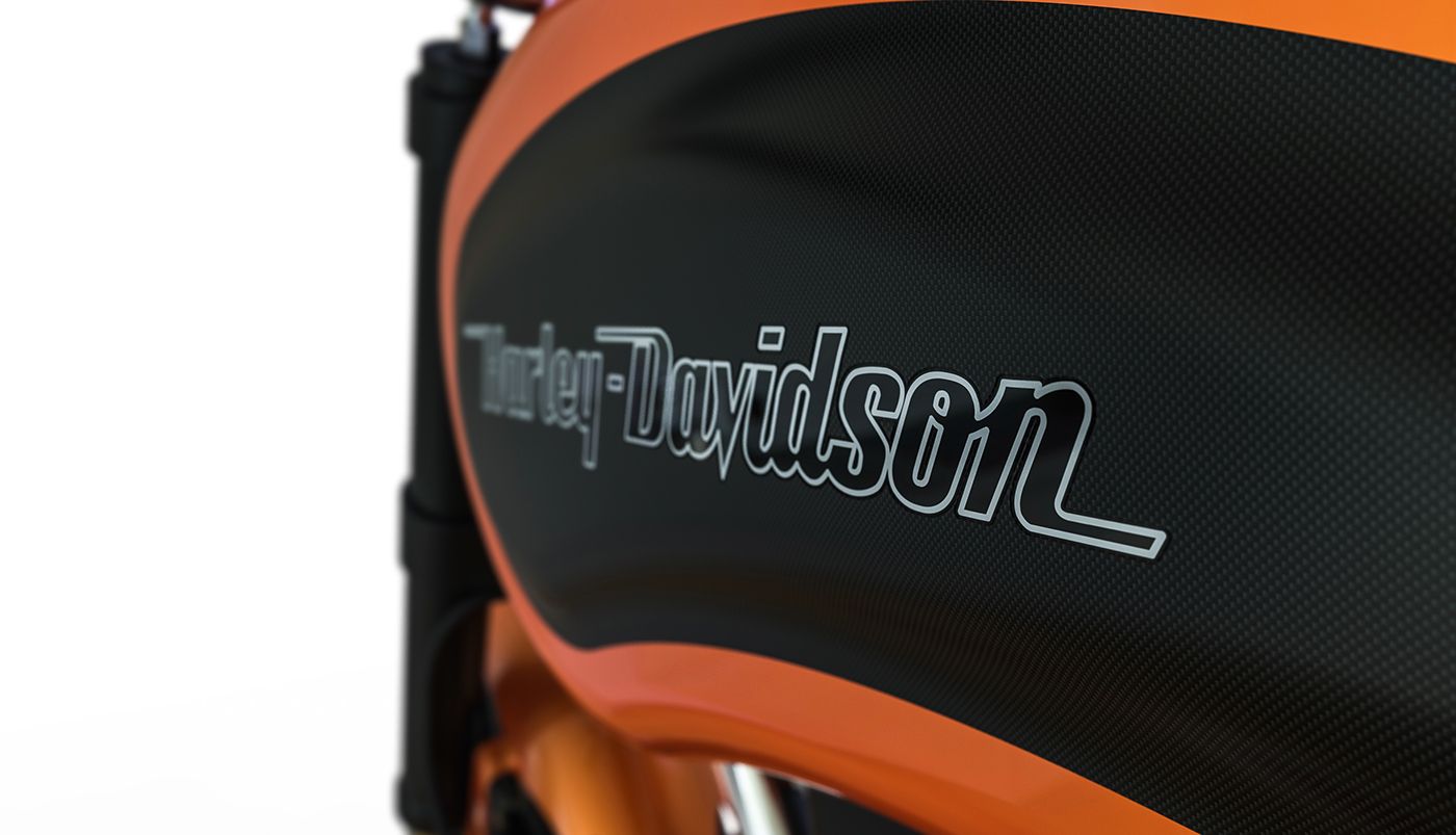 Harley Davidson，motorcycle，orange，one thousand and two hundred，EVO，