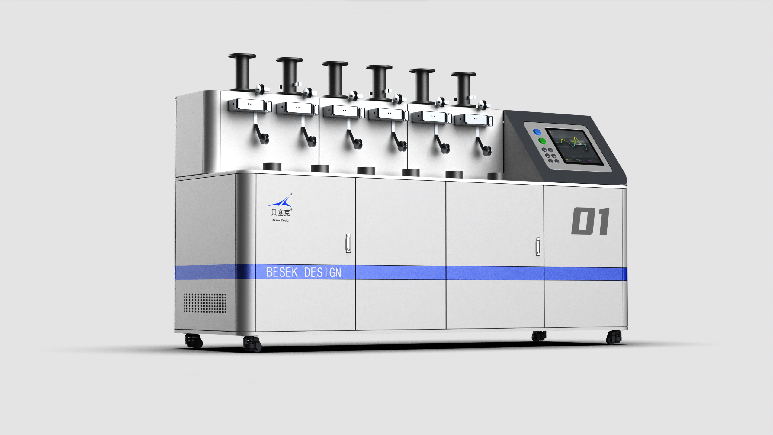 Testing equipment，Sheet metal equipment，Experimental instrument，Equipment appearance design，Besek design，Textile machine，