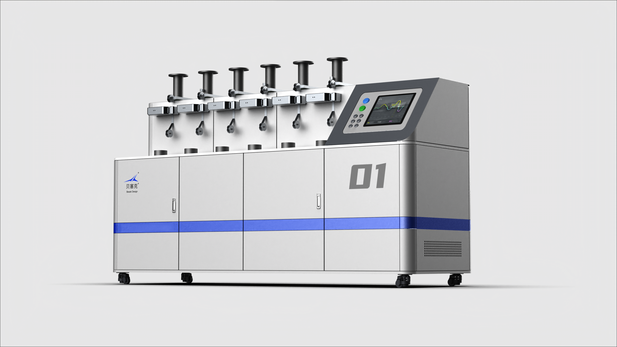 Testing equipment，Sheet metal equipment，Experimental instrument，Equipment appearance design，Besek design，Textile machine，