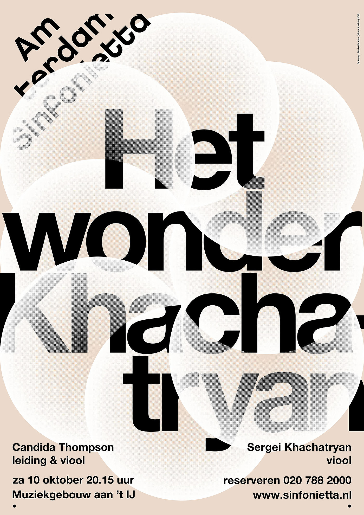2017if Gold Award，Amsterdam，Sinfonietta，Poster Design ，