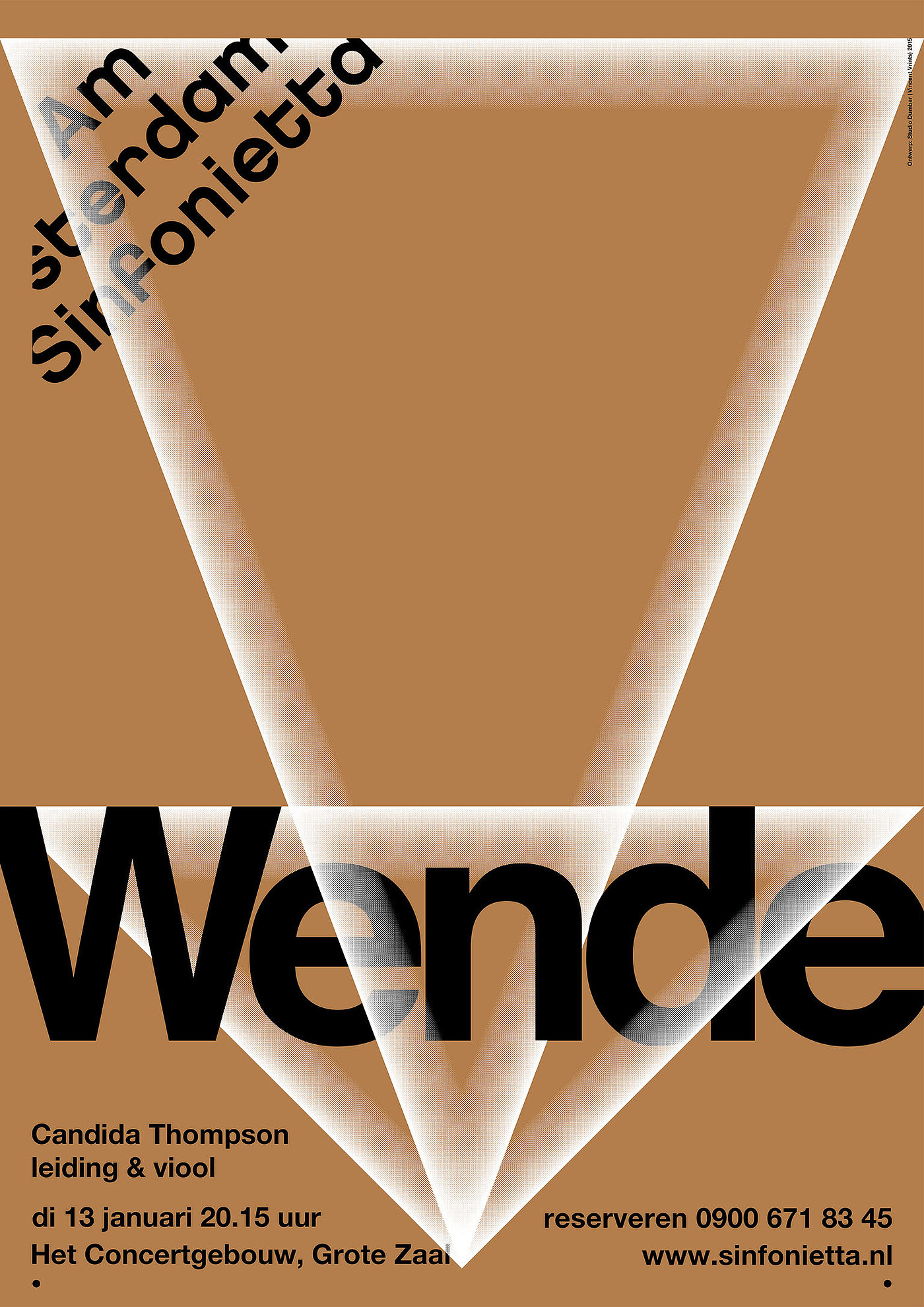 2017if Gold Award，Amsterdam，Sinfonietta，Poster Design ，