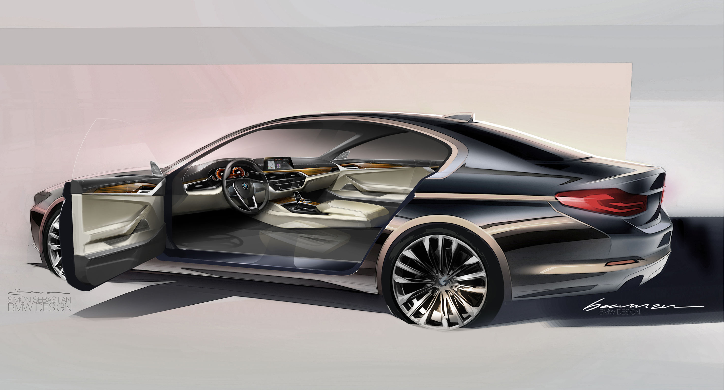 2017if Gold Award，BMW 5，BMW car，