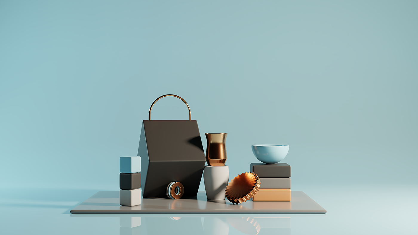 texture of material，Model，Render，