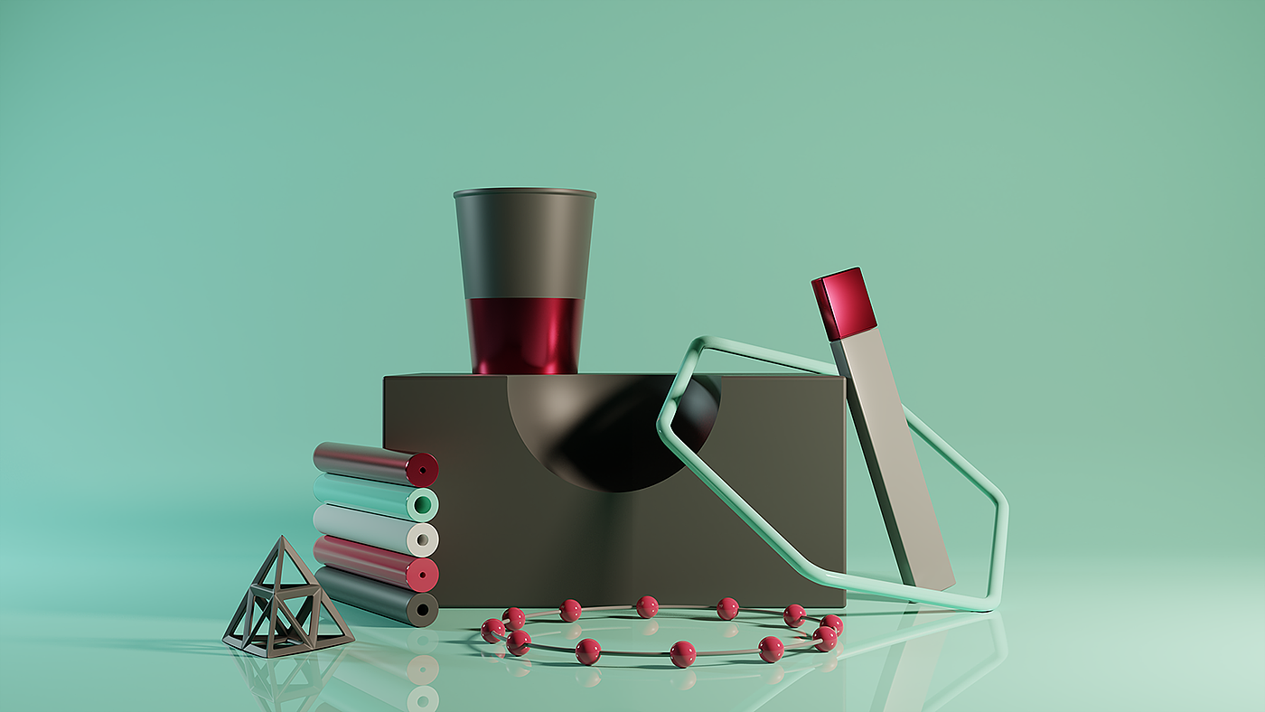 texture of material，Model，Render，