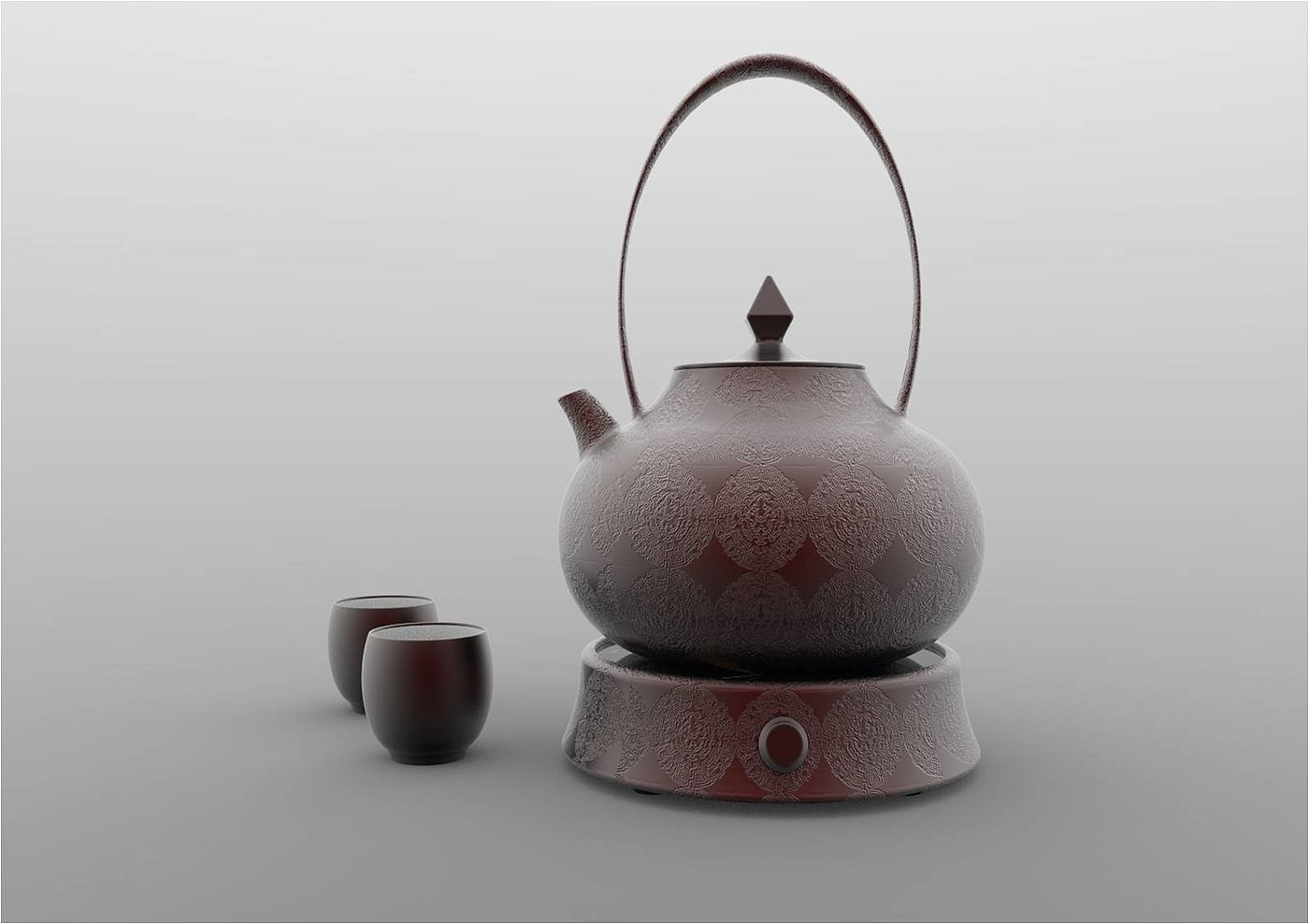 茶壶，茶炉，茶杯，