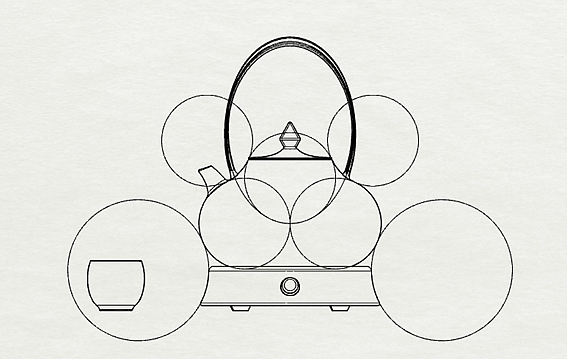 teapot，Tea stove，teacup，