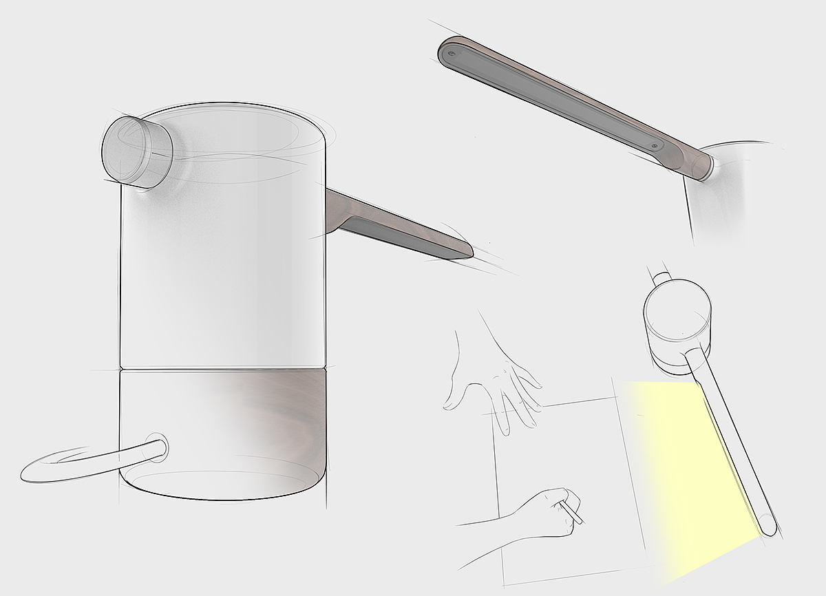 furniture design ，Desk lamp，wood，
