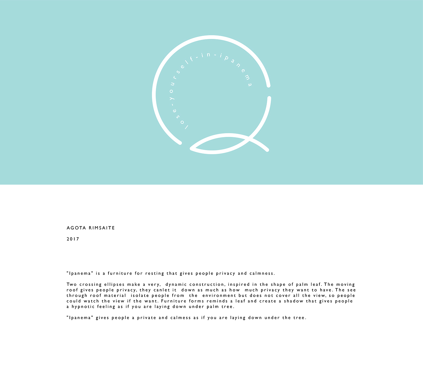 Ipanema，Agota Rimsaite，sandy beach，Sunscreen chair，