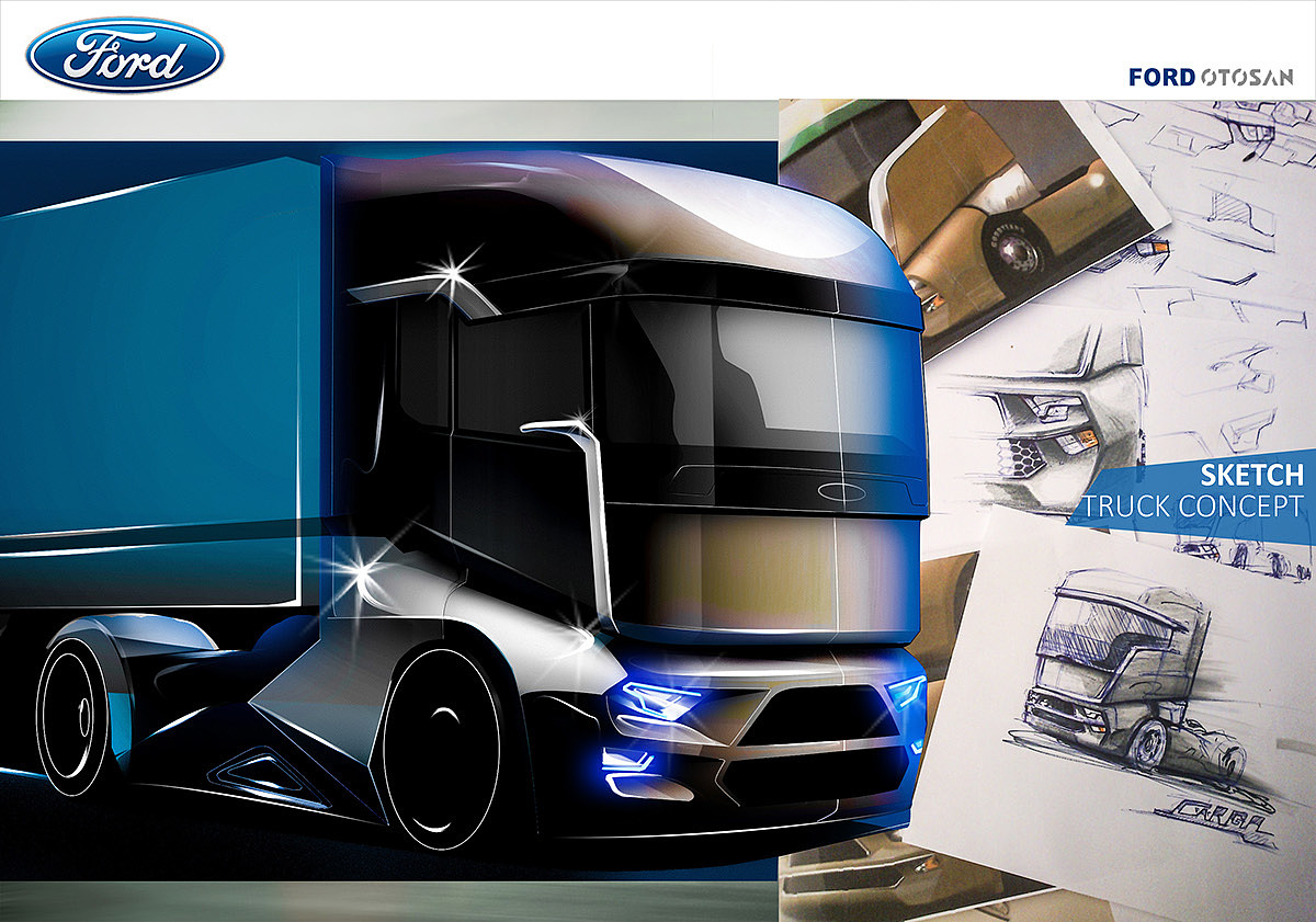 FORD truck，卡车，棕色，自动化设计，
