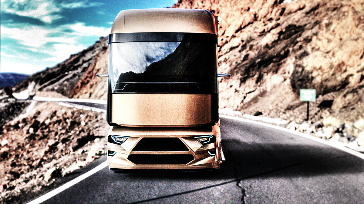 FORD truck，truck，brown，Automatic design，