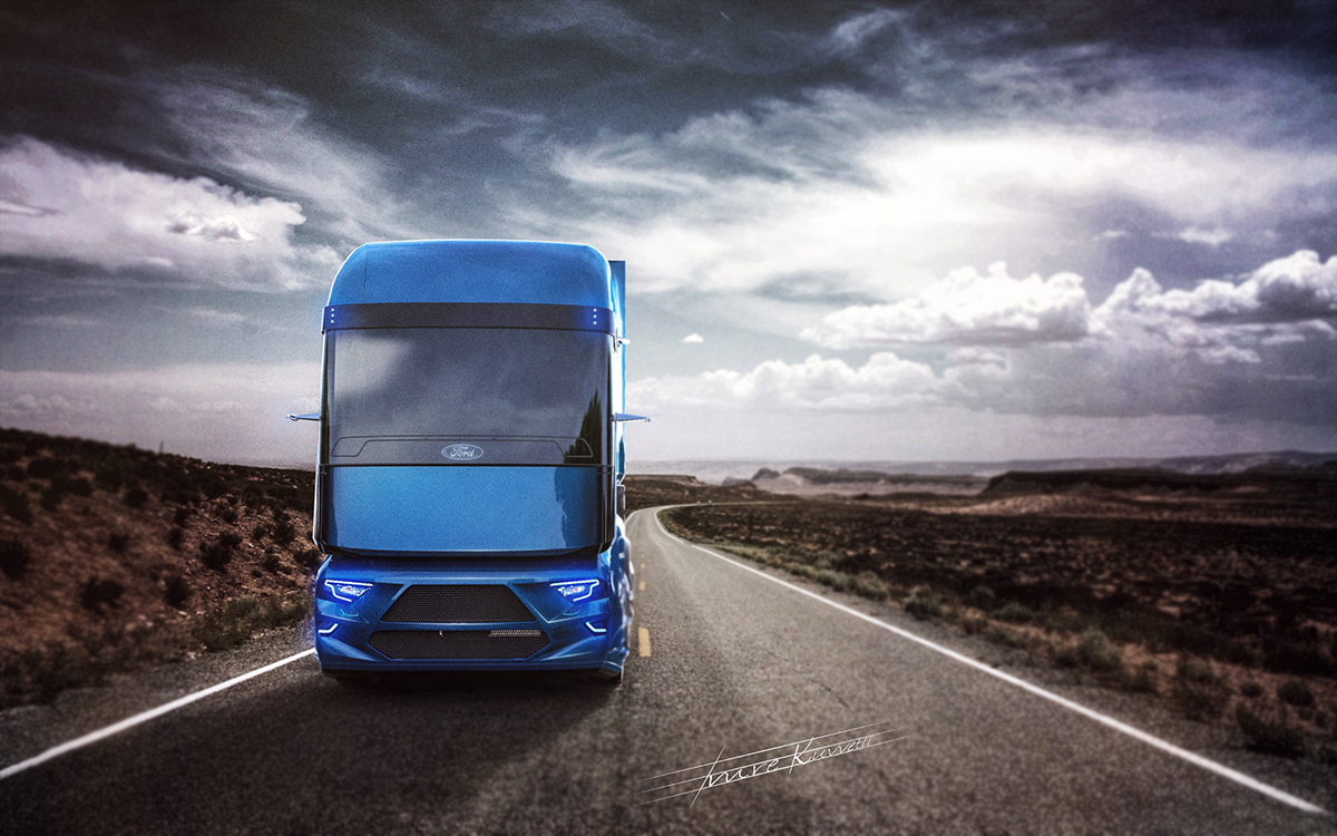 FORD truck，truck，brown，Automatic design，