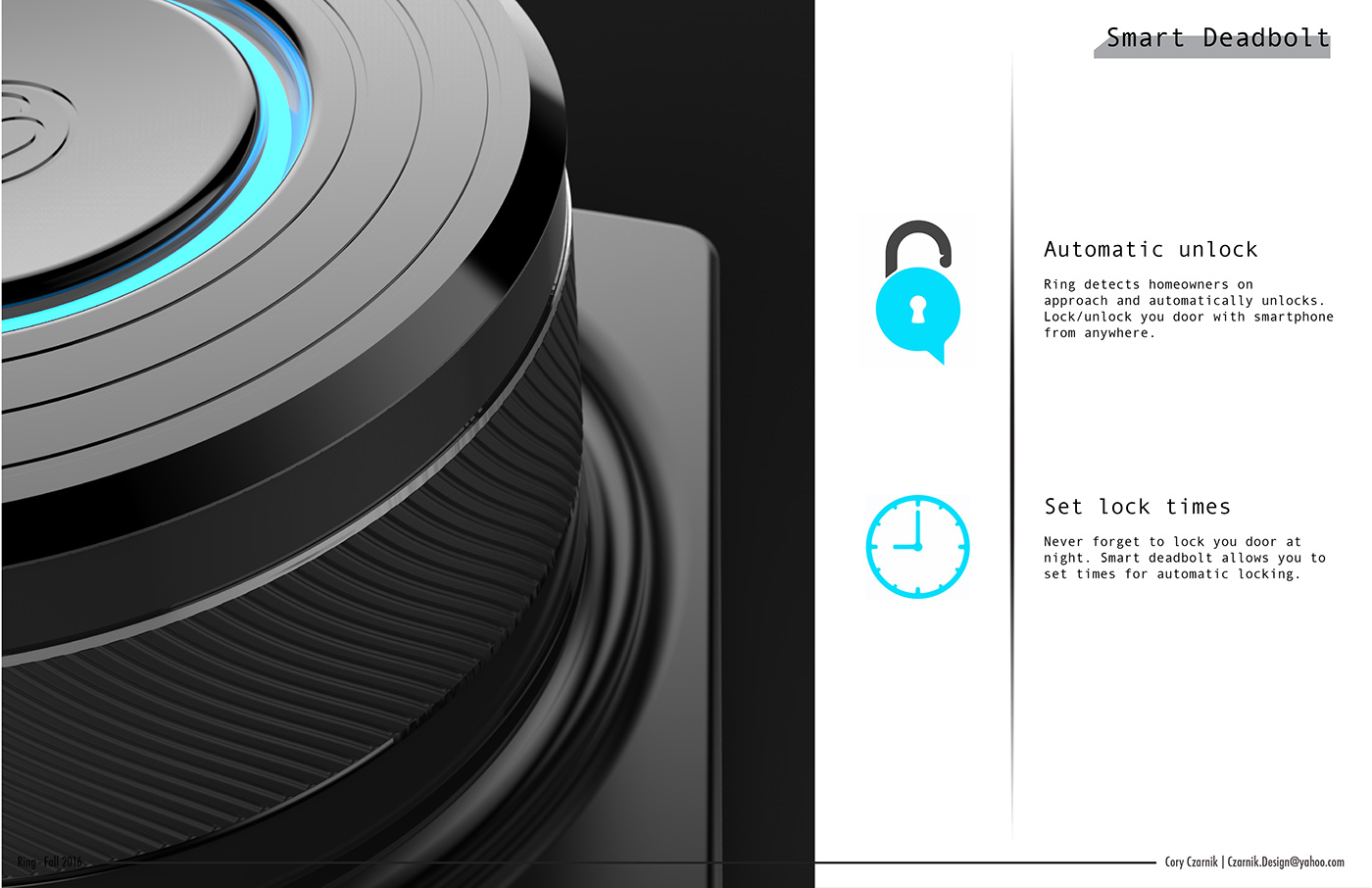 Security design，doorbell，black，