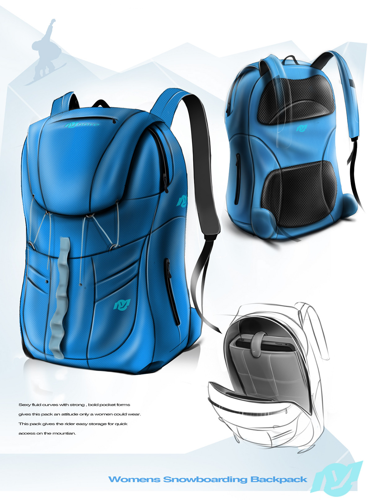 Backpack design，product design，Color matching，canvas，