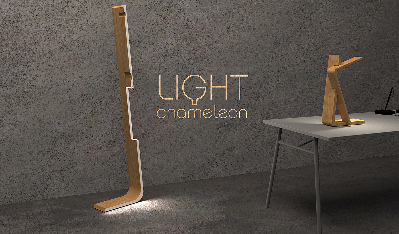 furniture design ，Desk lamp，wooden ，