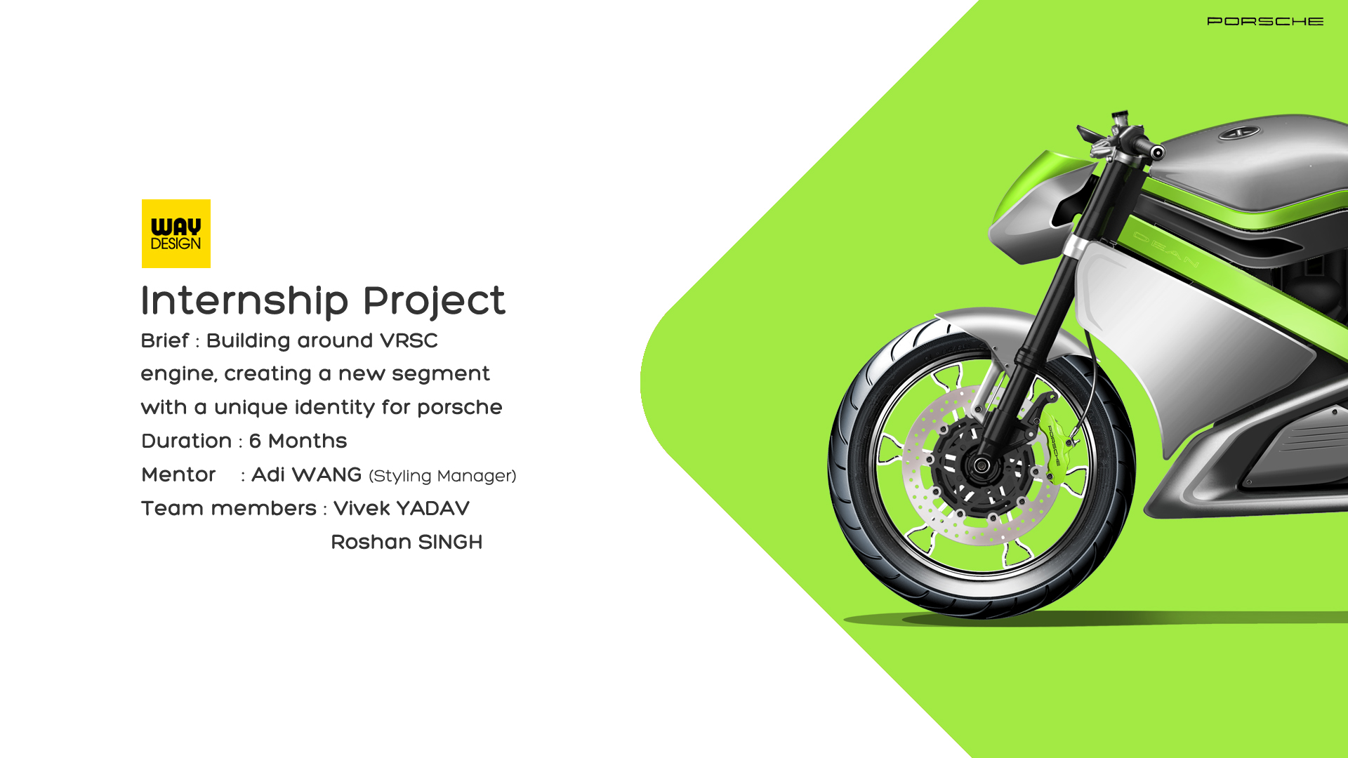 porsche，Automatic design，motorcycle，