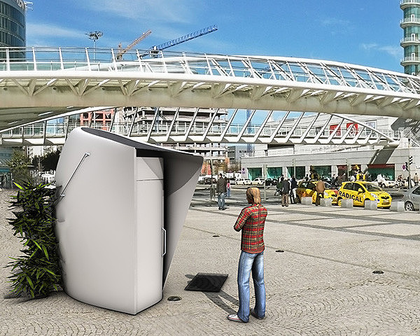 outdoors，Toilet，restroom，Mobile toilet，concept，