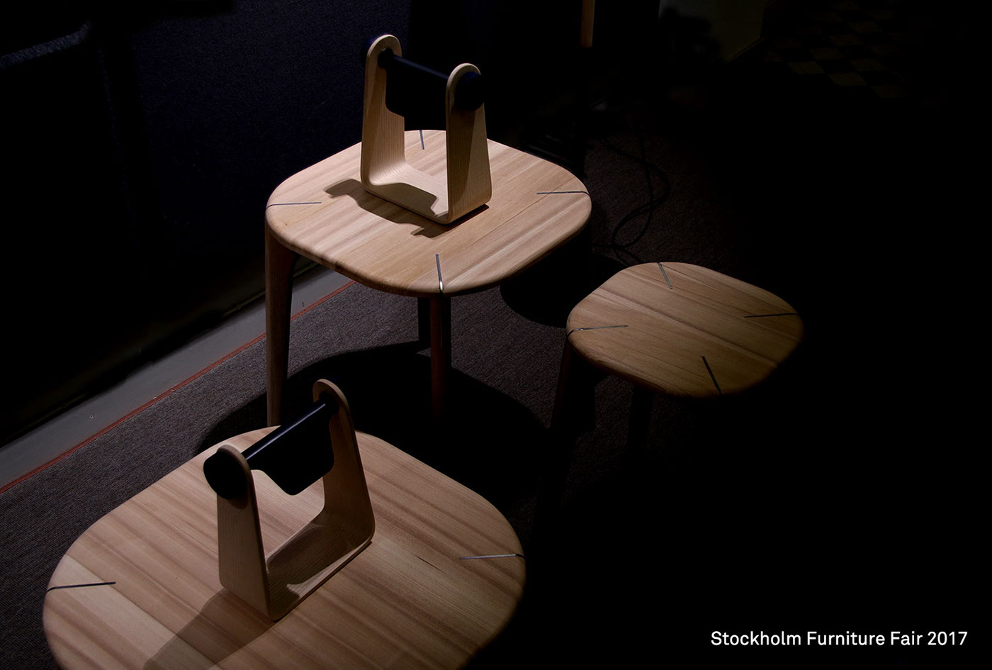 furniture design ，Metal，Wood ash，