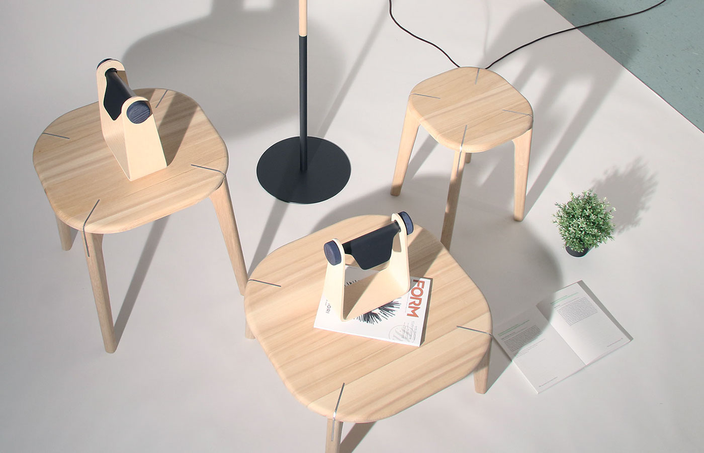 furniture design ，Metal，Wood ash，