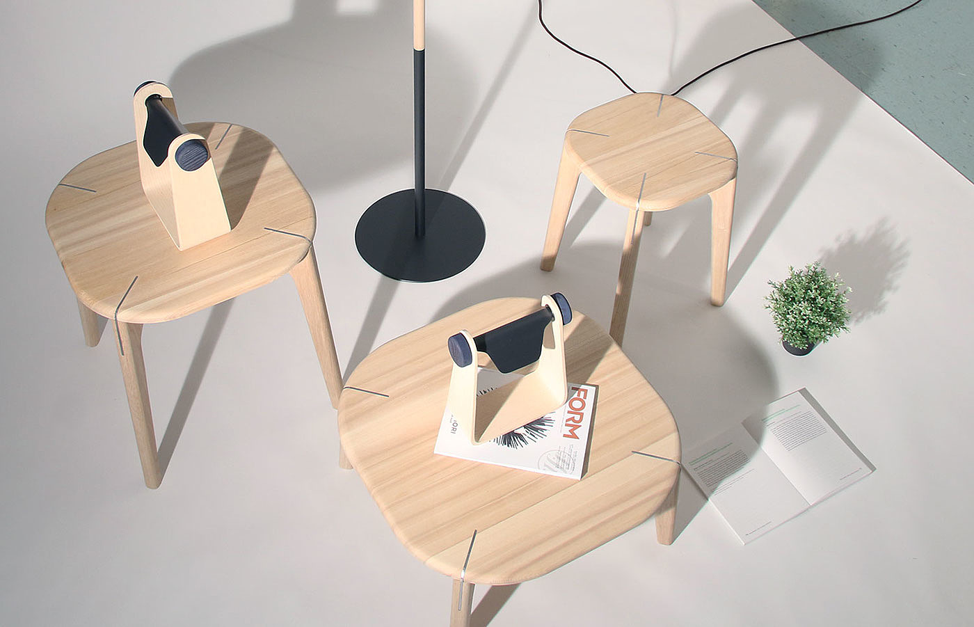 furniture design ，Metal，Wood ash，