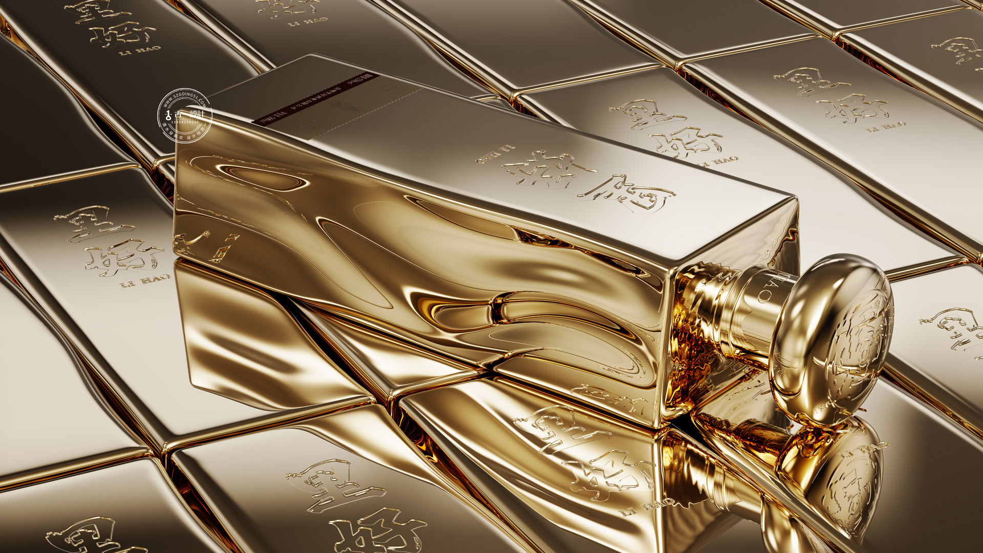 Sauce wine packaging design，Gu Yi design，Design of White Wine Bottle，Bottle design，