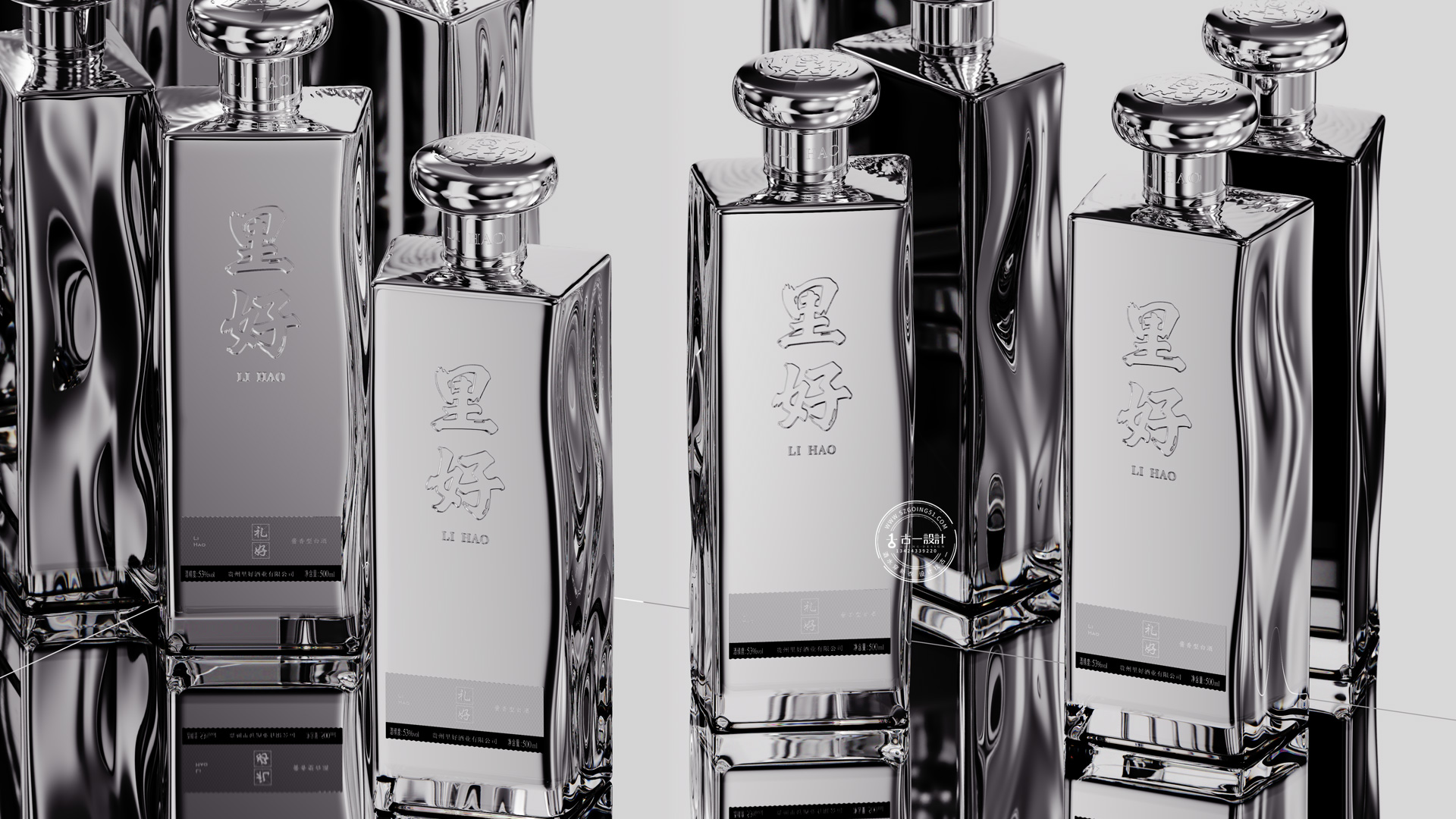 Sauce wine packaging design，Gu Yi design，Design of White Wine Bottle，Bottle design，