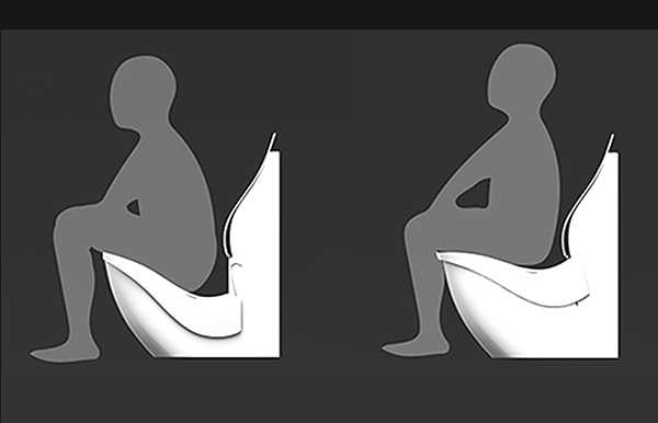 man-machine，bathroom，closestool，concept，Ergonomics，