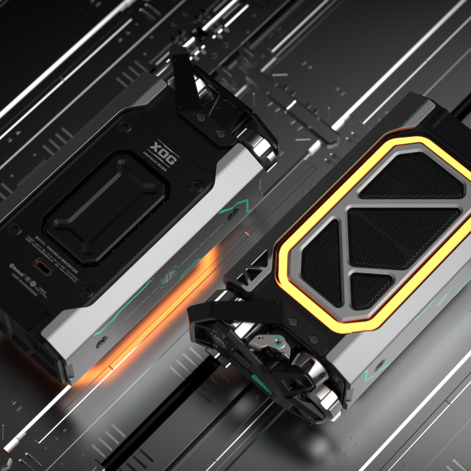 industrial design，product design，sound，Cyberpunk，future，RGB，intelligence，E-sports，