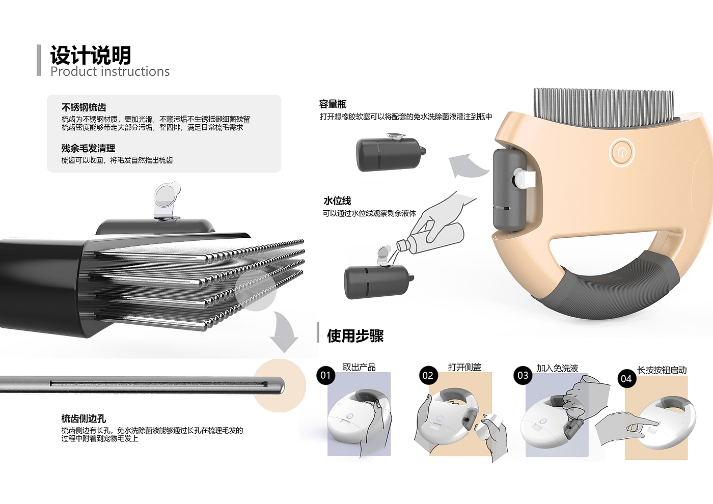 针对宠物毛发过敏人群的宠物洗护产品，