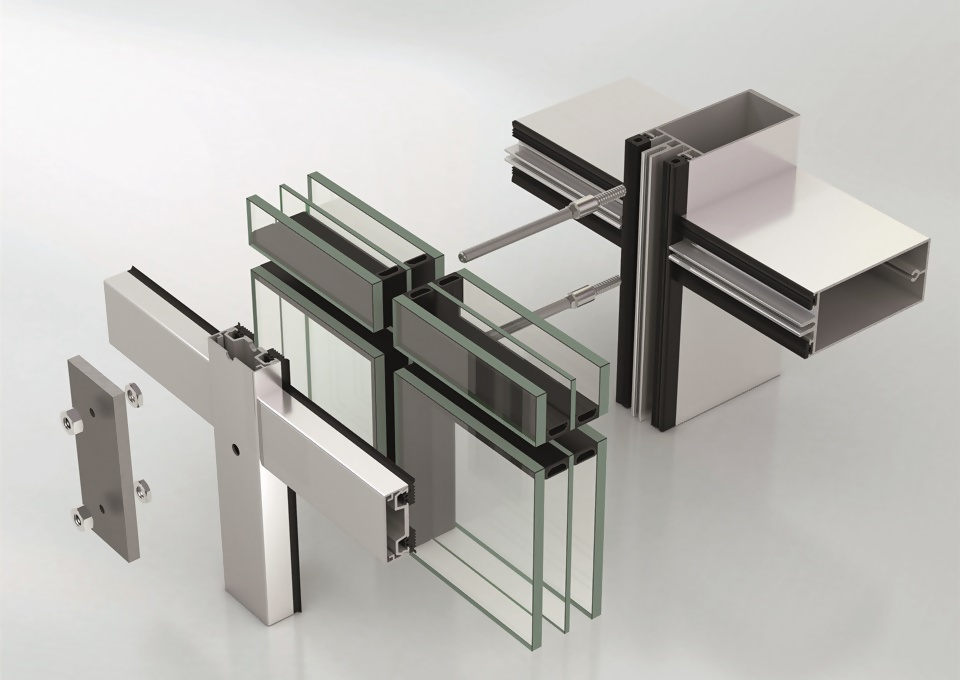 Panoramic glass exterior wall，35 PD，Schüco FWS，2017if Gold Award，