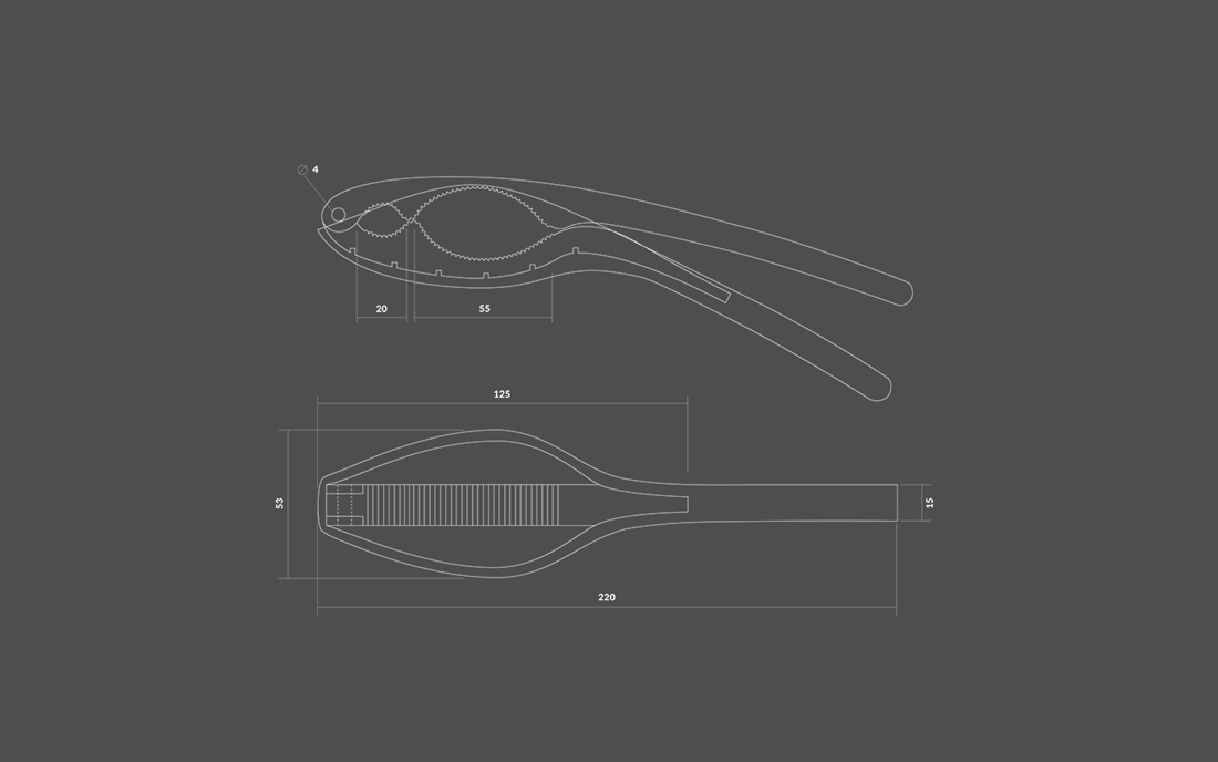 tool，Walnut clip，concept，Metal，