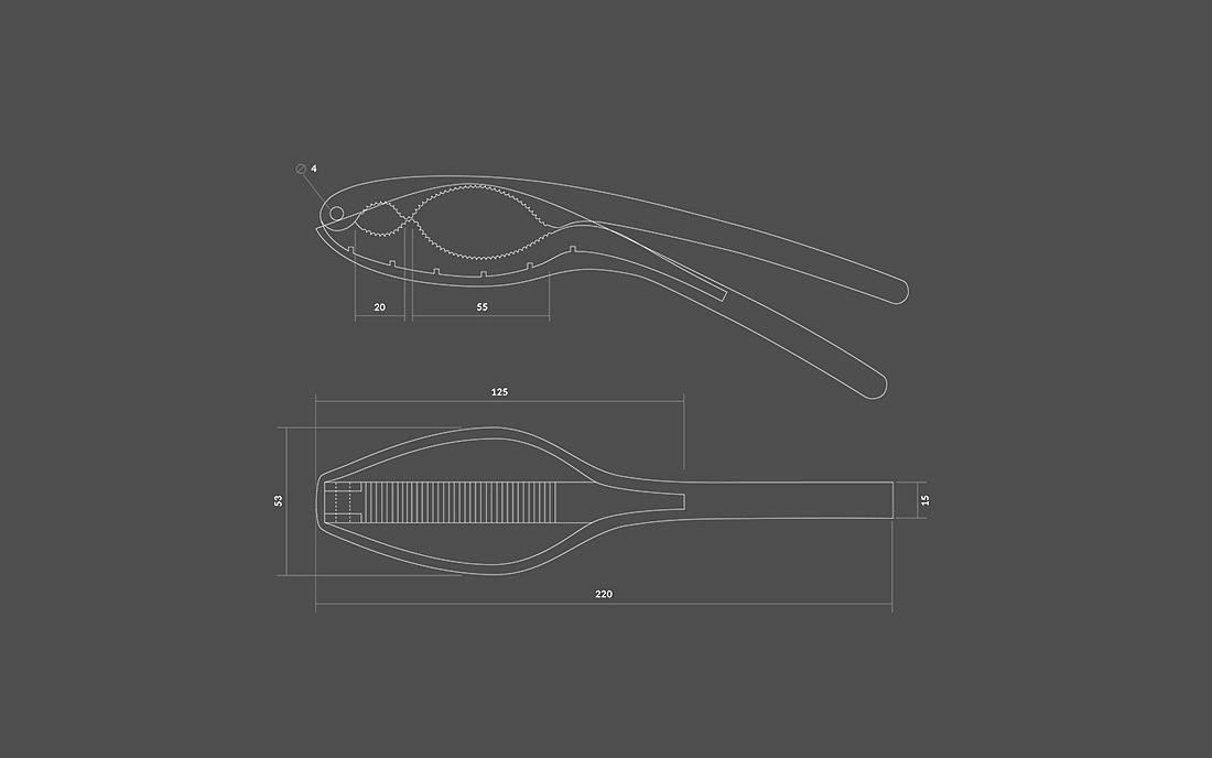 tool，Walnut clip，concept，Metal，