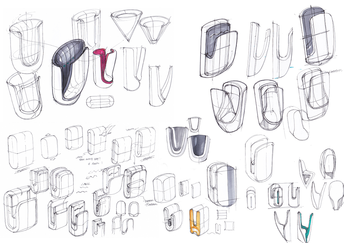 小便池概念手绘