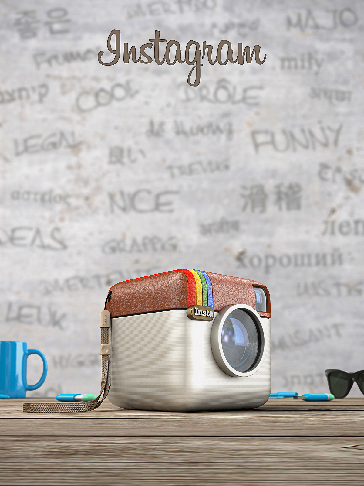 Instagram Icon，3d，icon，