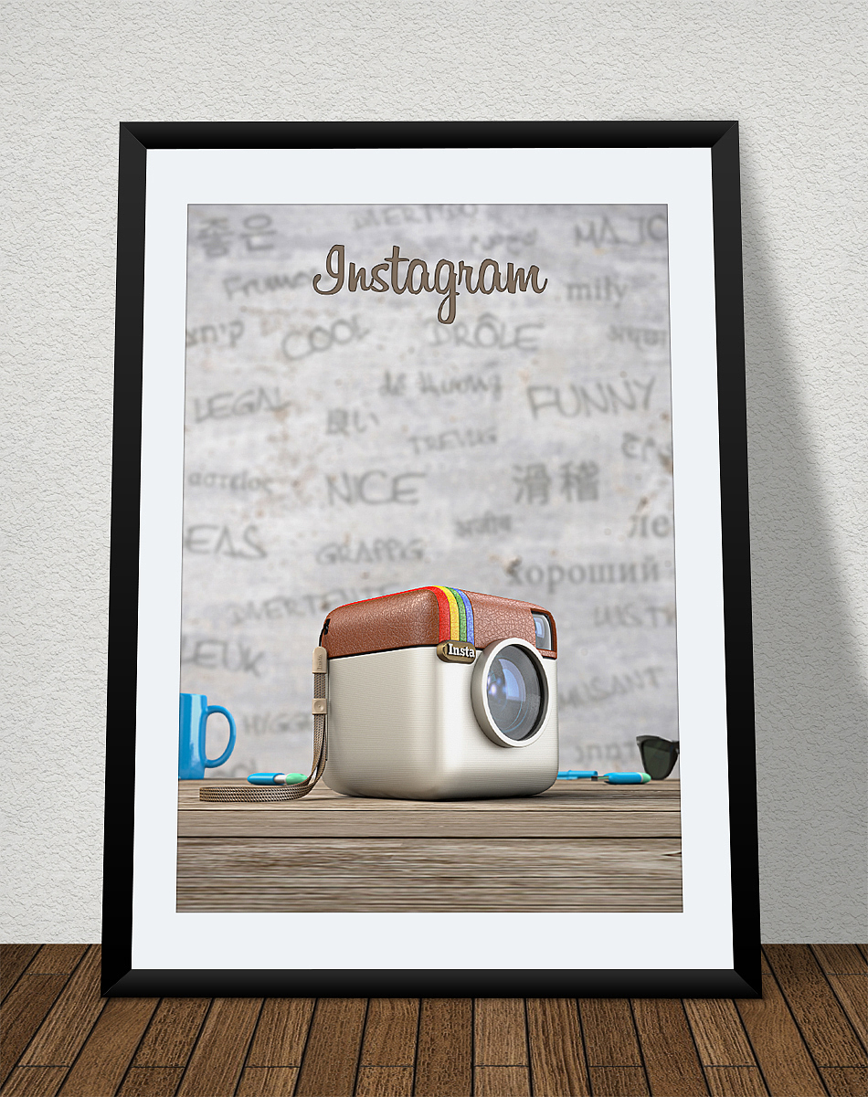 Instagram Icon，3d，icon，