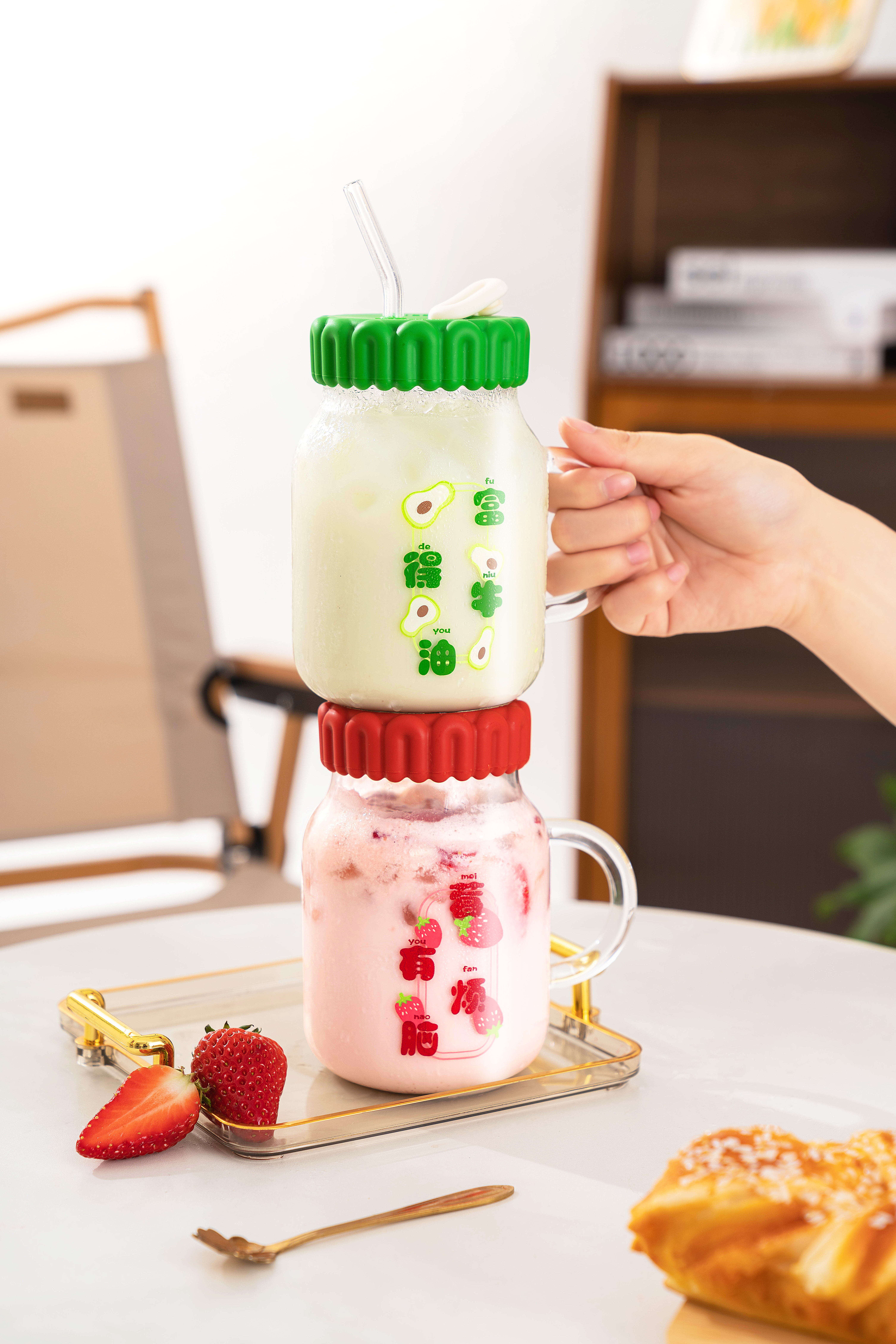 Cup design，flower receptacle，Silicone glass，lovely，healthy，Ins wind，Minimalist design ，