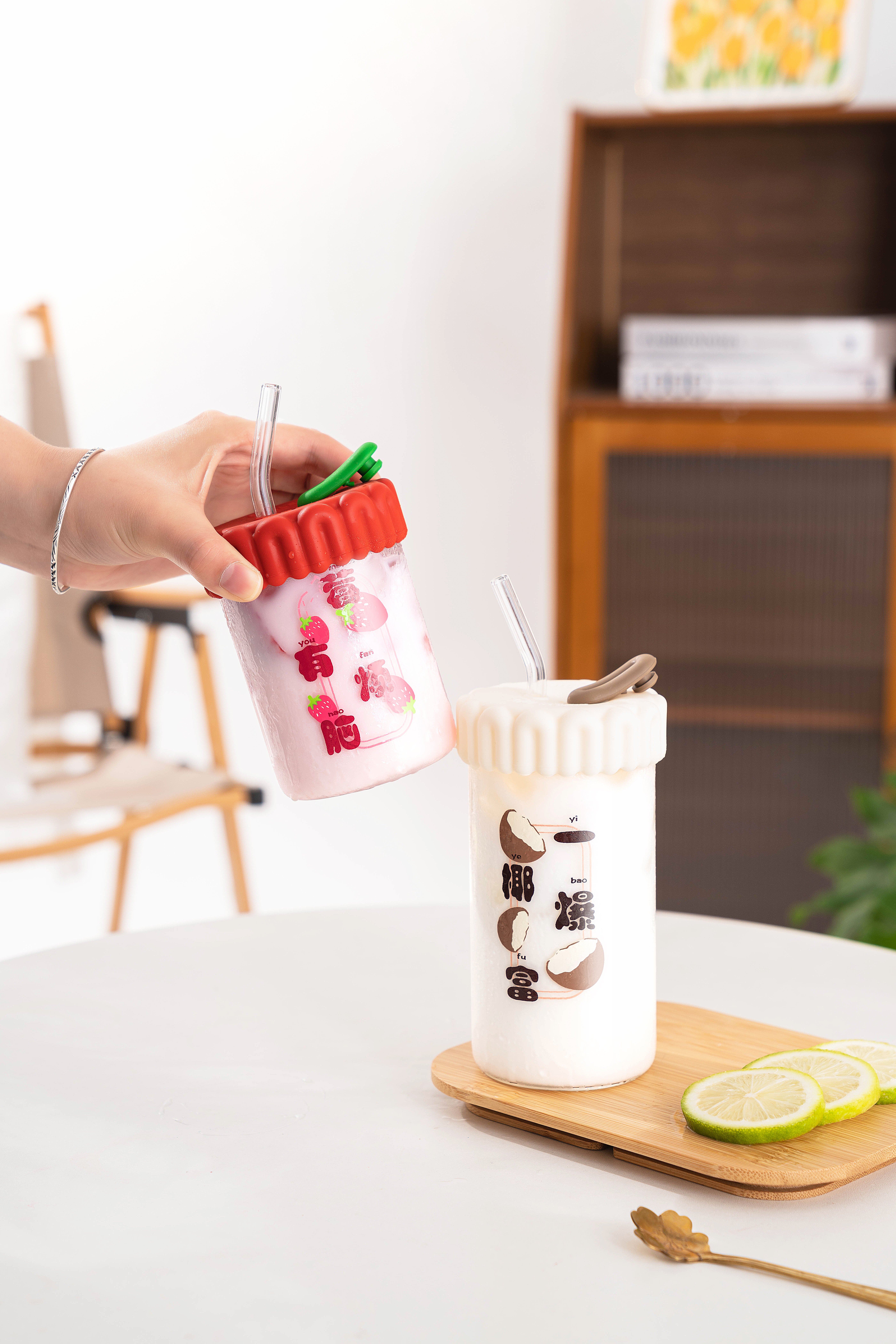 Cup design，flower receptacle，Silicone glass，lovely，healthy，Ins wind，Minimalist design ，