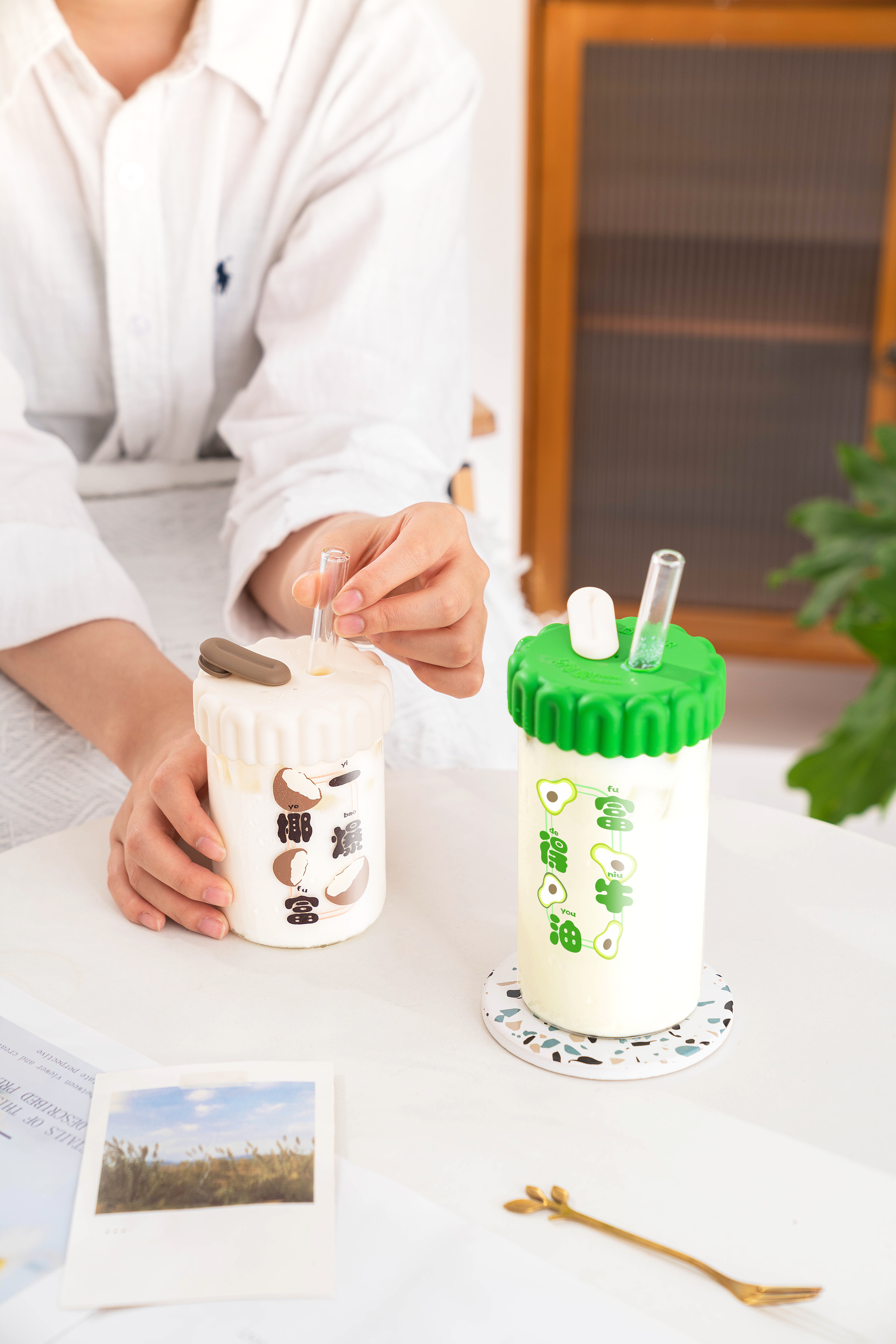 Cup design，flower receptacle，Silicone glass，lovely，healthy，Ins wind，Minimalist design ，